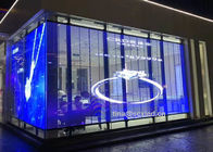 Reklama w centrach handlowych P3.91-7.82 Przejrzysty wyświetlacz LED Do szklanego ekranu ściennego
